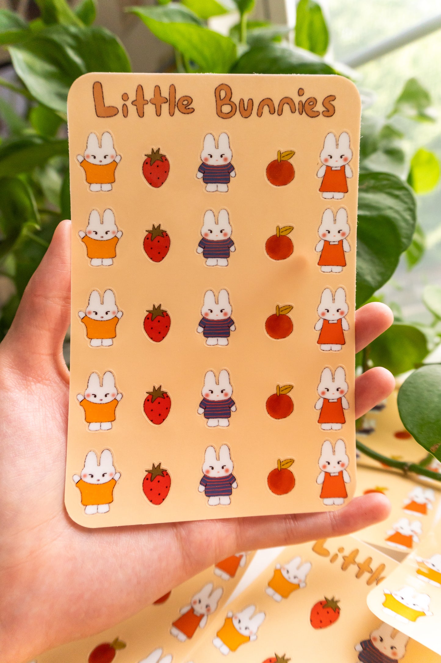 Little bunnies sticker sheet