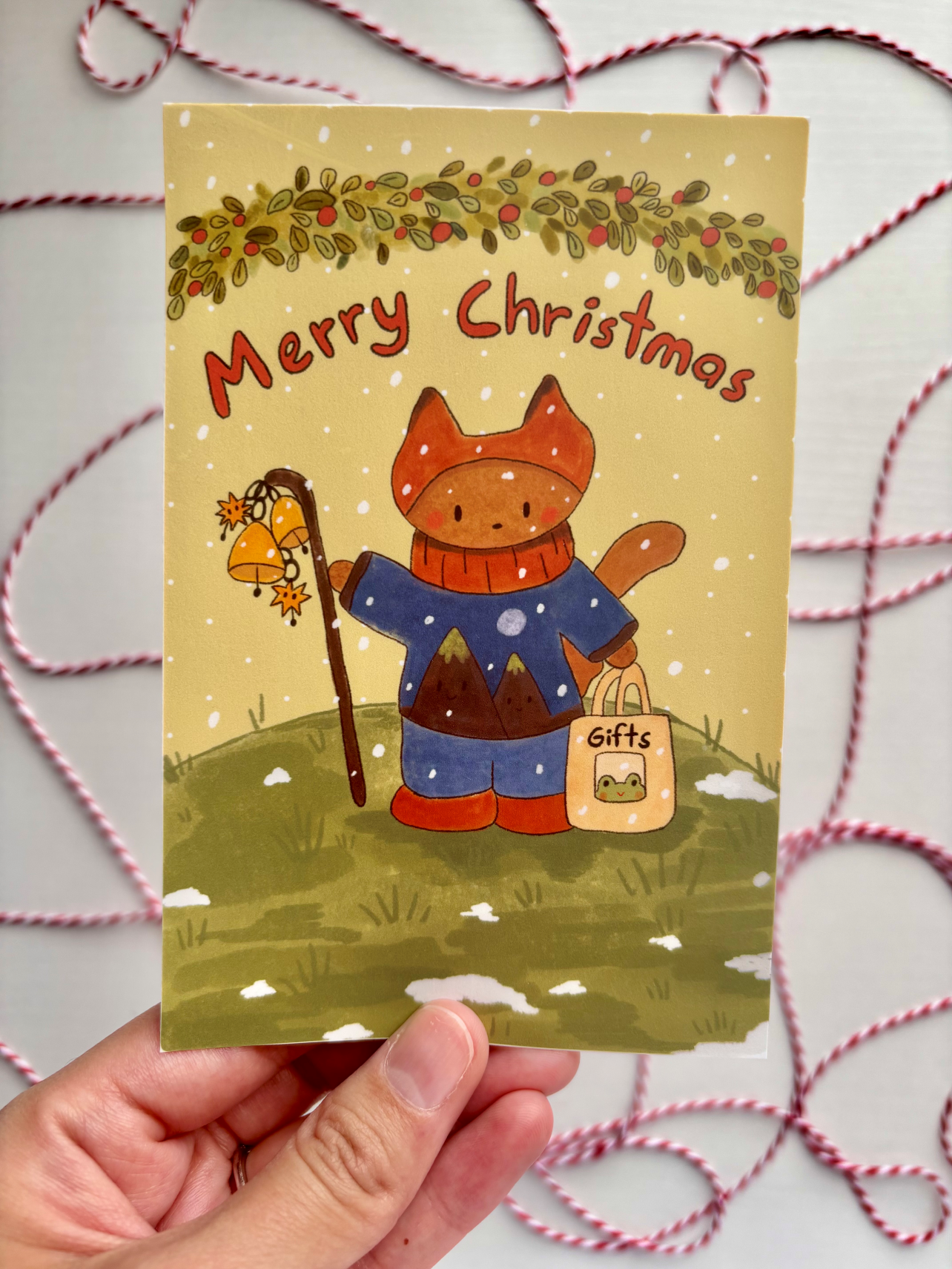 Merry Christmas Cat Postcardππ