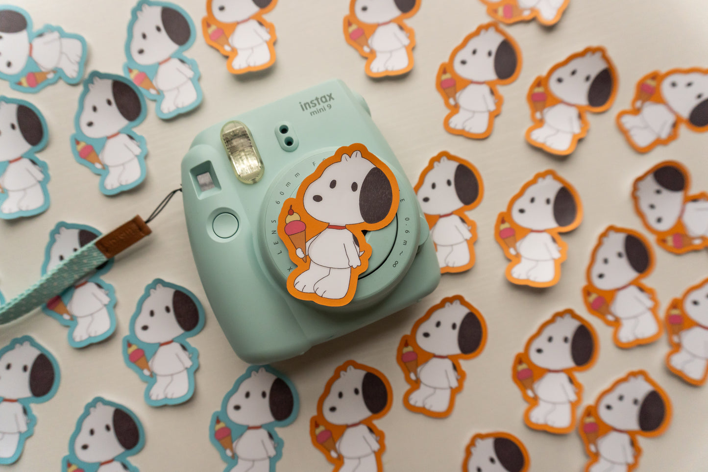 Puppy ice cream sticker