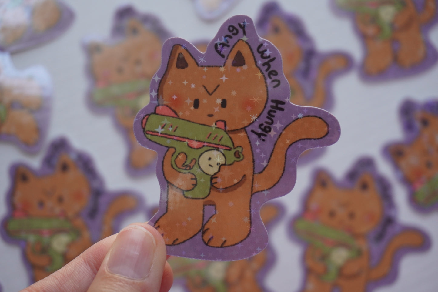 Angy when hungy cat