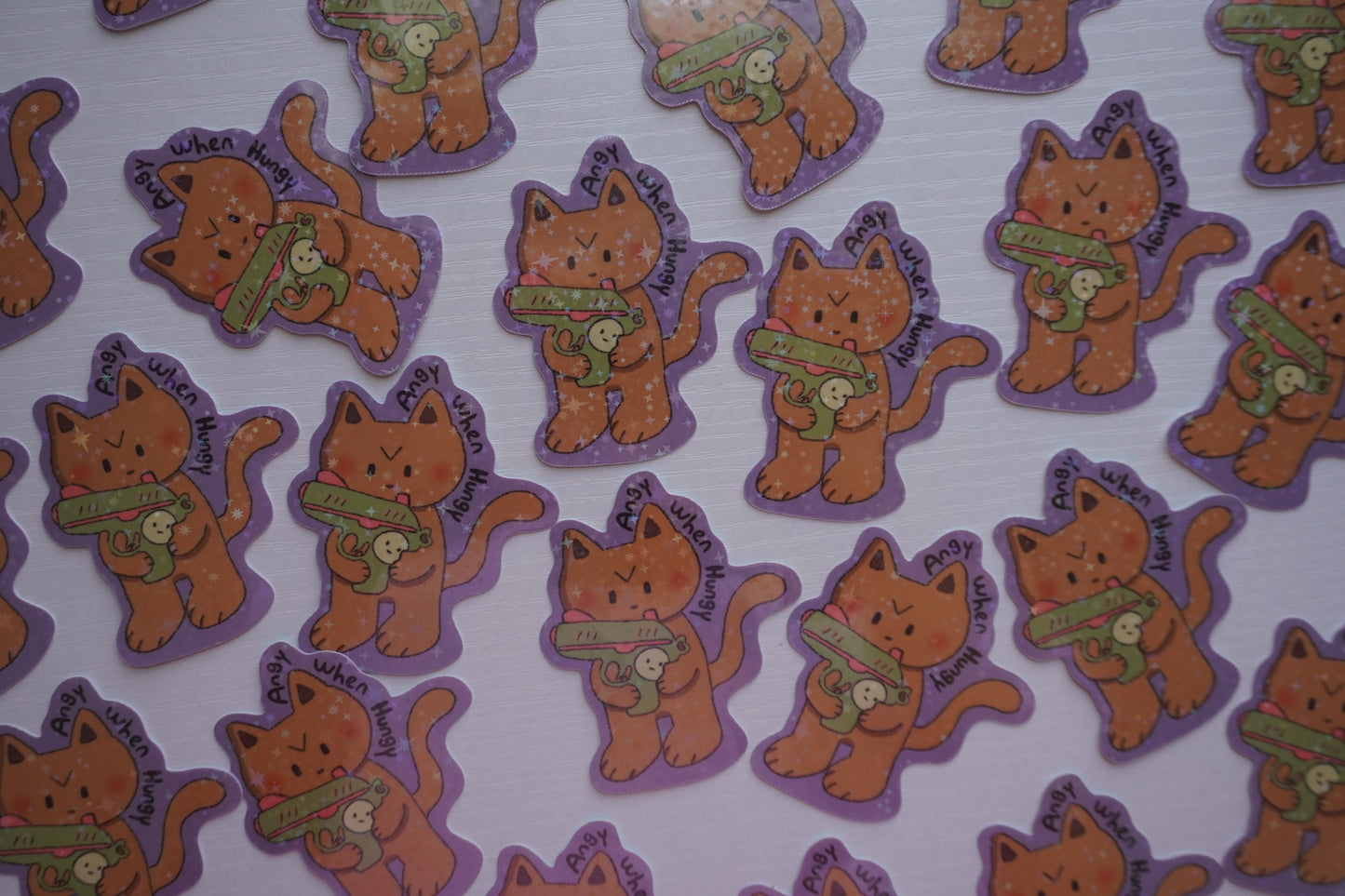 Angy when hungy cat