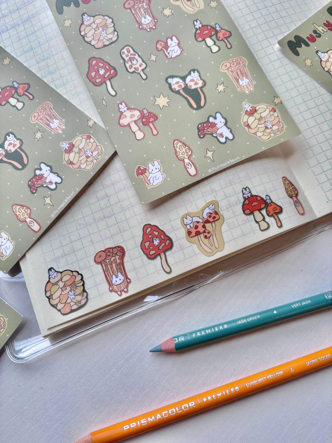 Mushy friends Sticker sheet 🍄🐇
