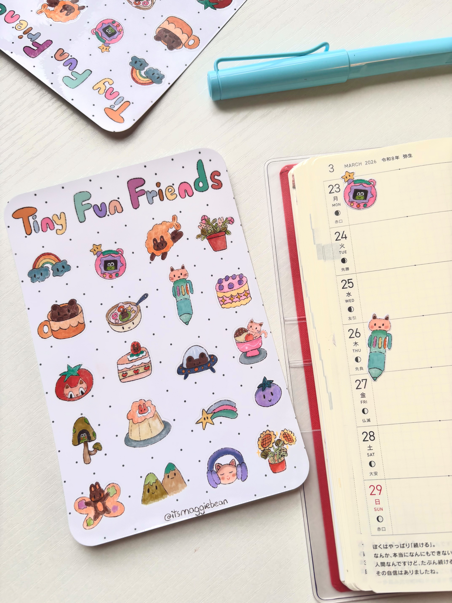 Tiny Fun Friends Sticker Sheet