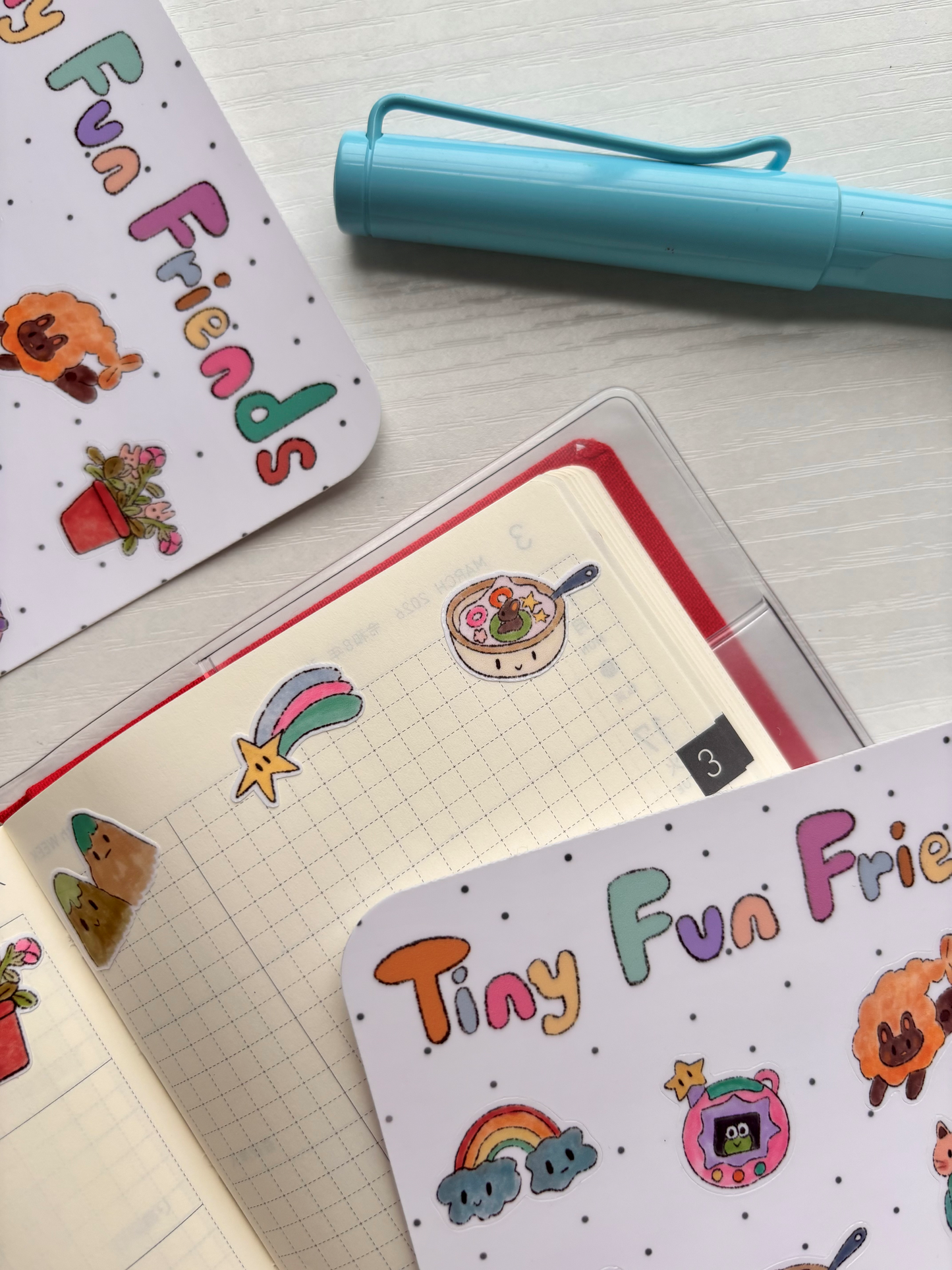 Tiny Fun Friends Sticker Sheet